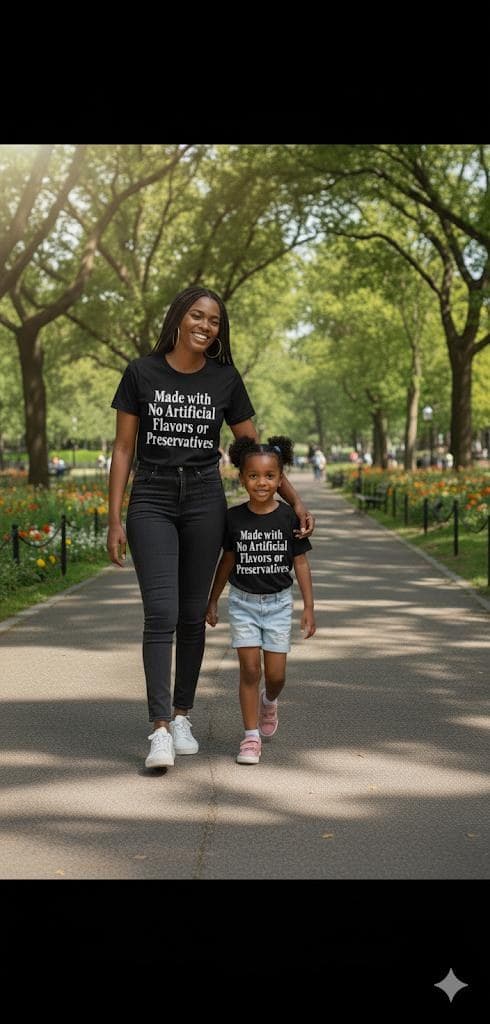 Mother and daughter wearing Brilliantly Created